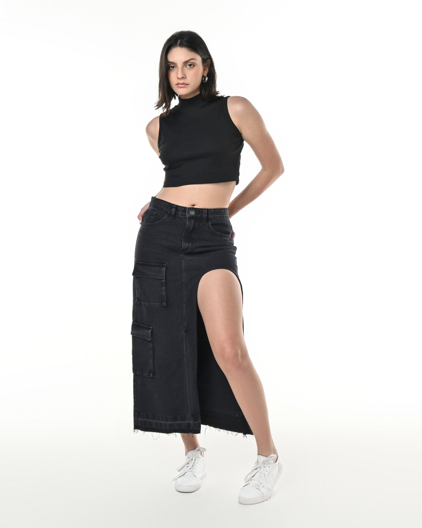 Falda Cargo Slit