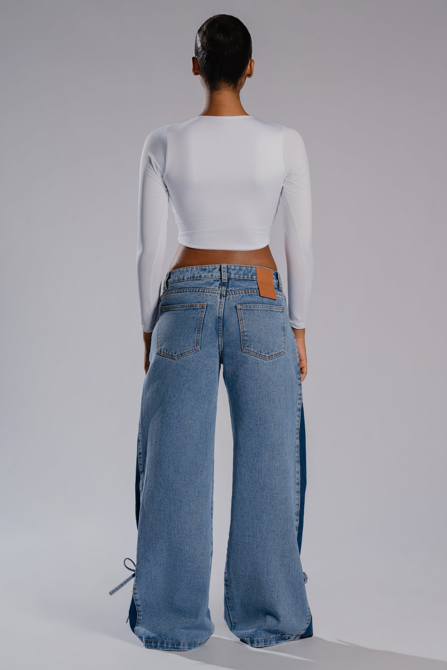 RIBBON PALAZZO JEANS