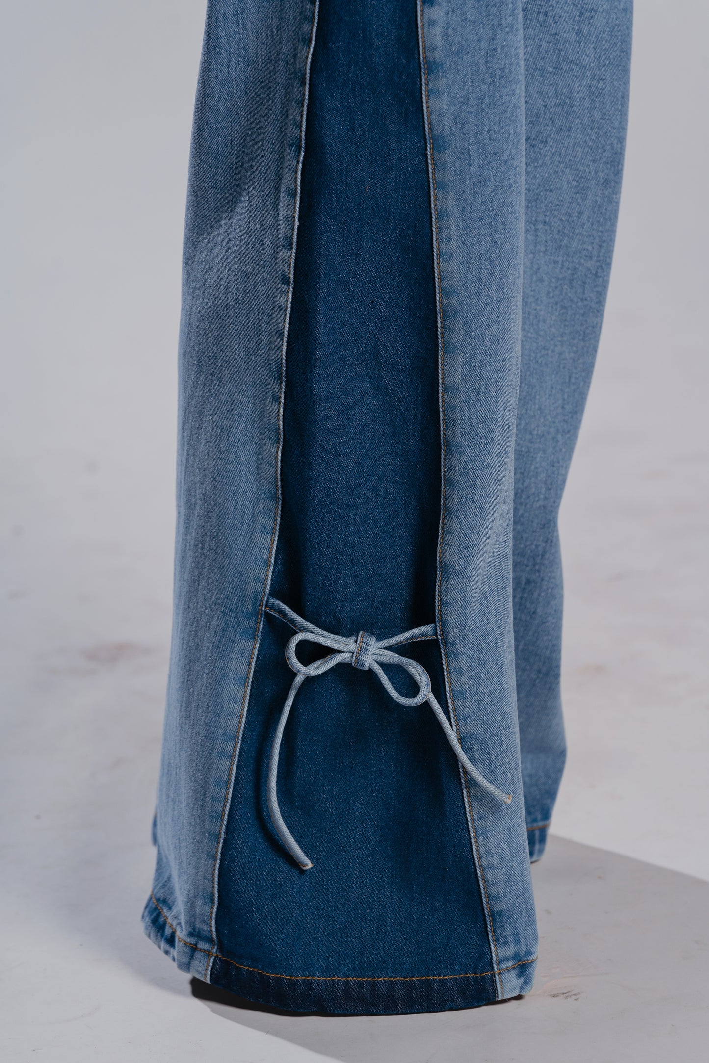 RIBBON PALAZZO JEANS