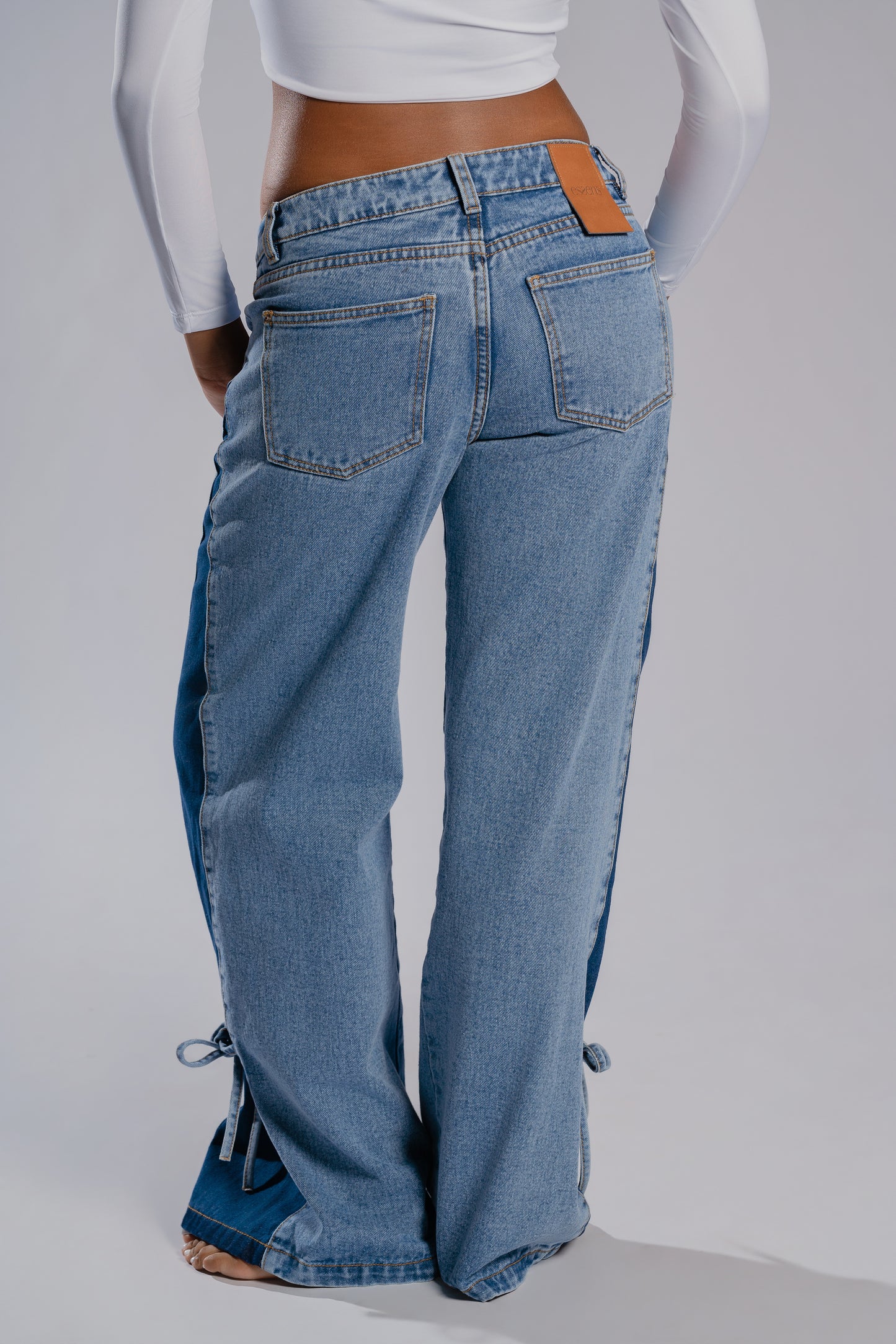 RIBBON PALAZZO JEANS