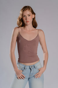 STRAPPY V-NECK TOP