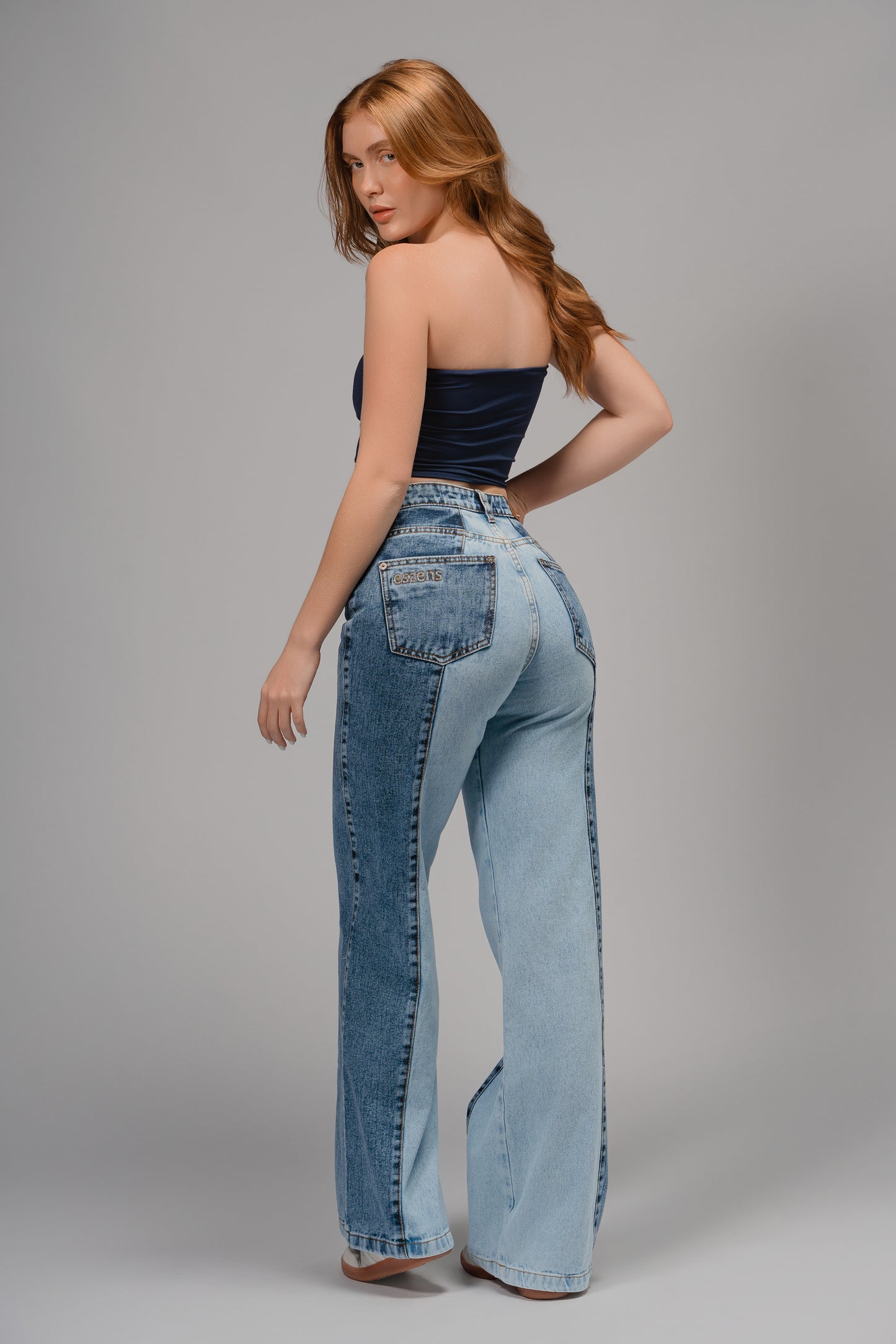PATCHWORK WIDE LEG