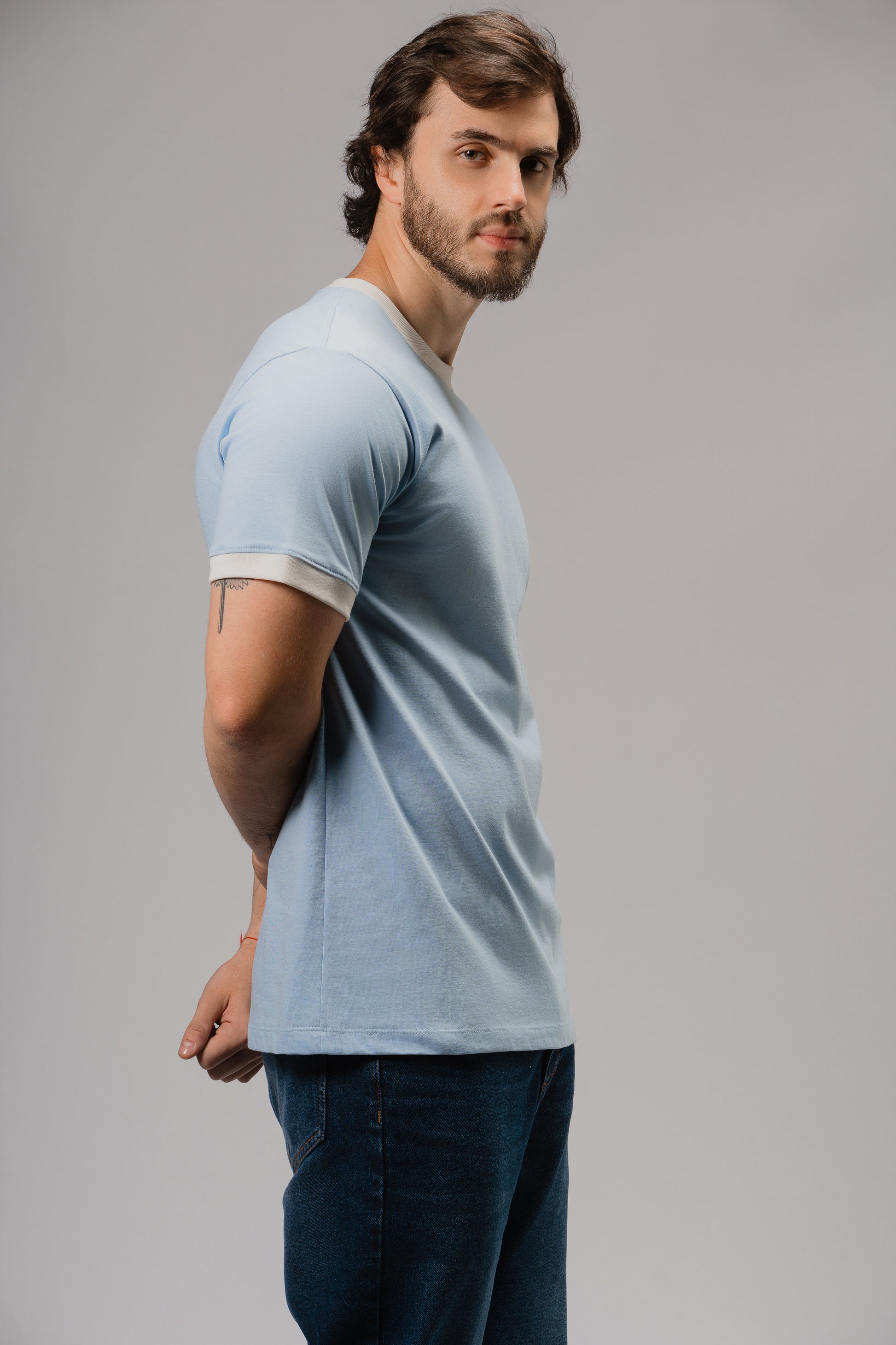 Azul con Ivory