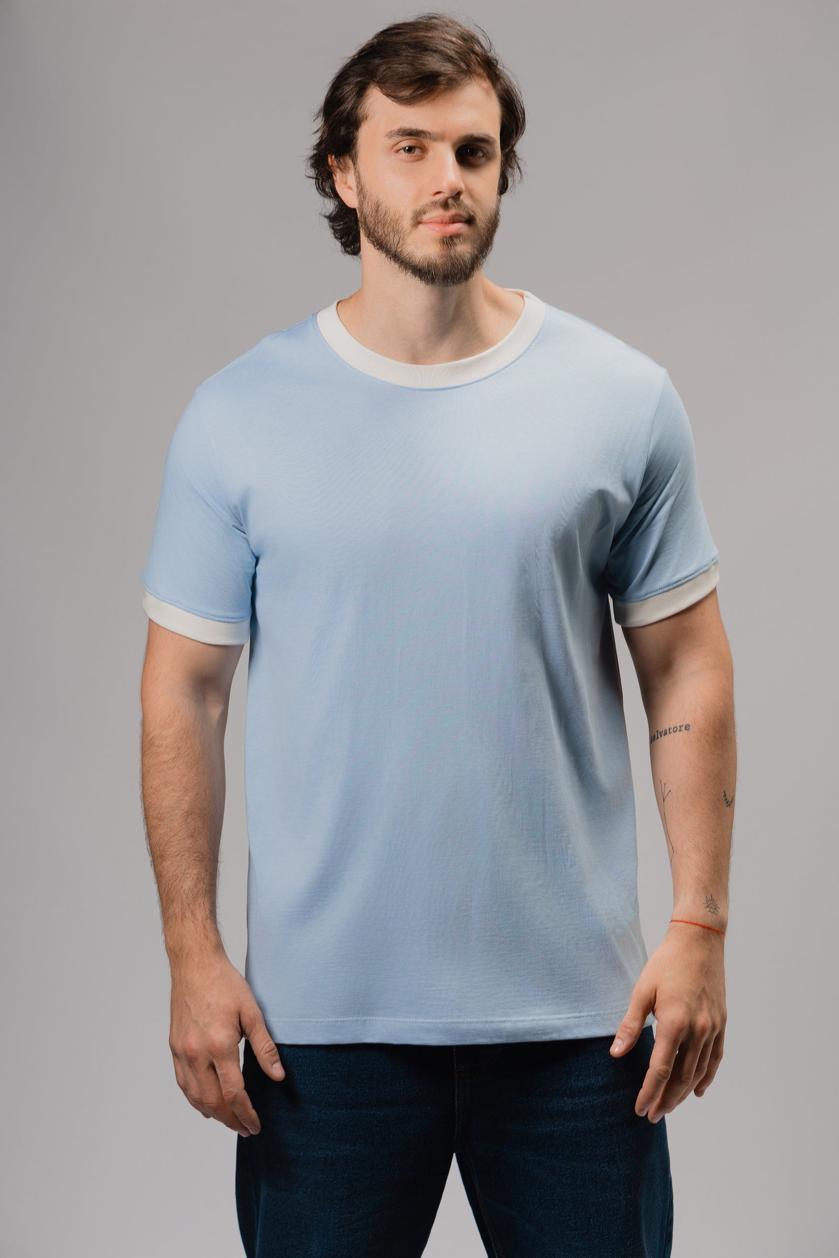 Azul con Ivory